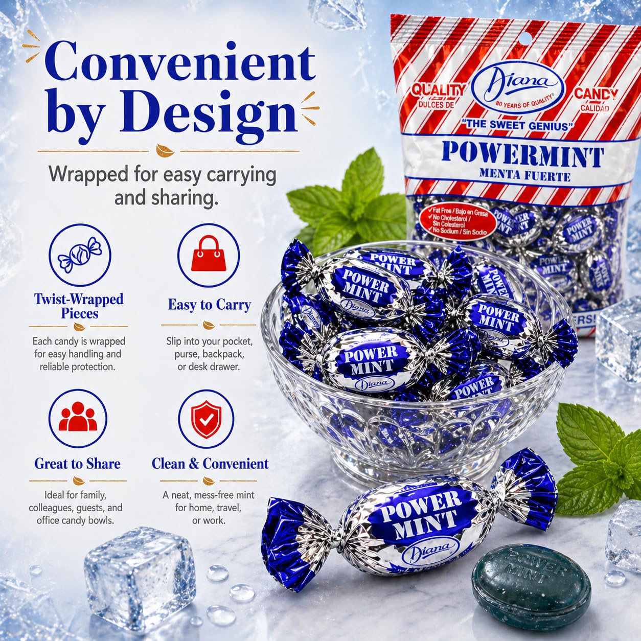 ＤＡＩＮＡ-ＲＯＹＡＬＭＩＮＴ Amazon.com : Diana Power Mint - Powerful Breath Mints Individually