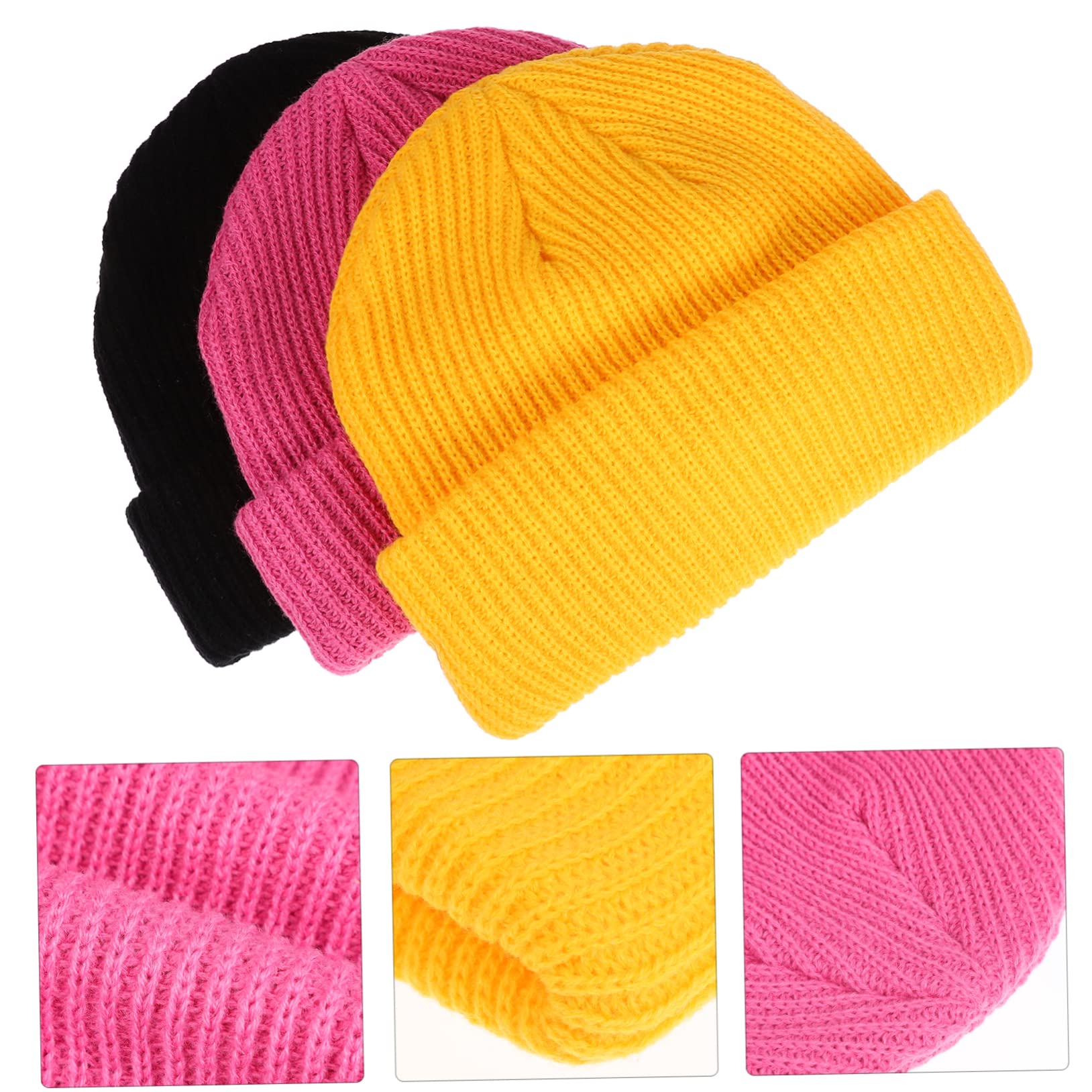 Holibanna Herbst Winter Warm Gestrickt Wallaroo Beanie-mützen Für Männer Kappe Thermik Jacken Kältebeständiger Hut Mütze Für Frauen Strickmützen Mützen Für Damen Acryl
