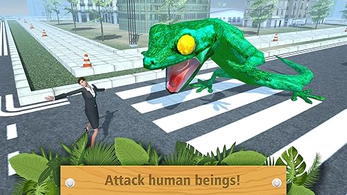Giant Gecko Lizard City Attack: Colossal Reptile | Wreak Panic And Destroy