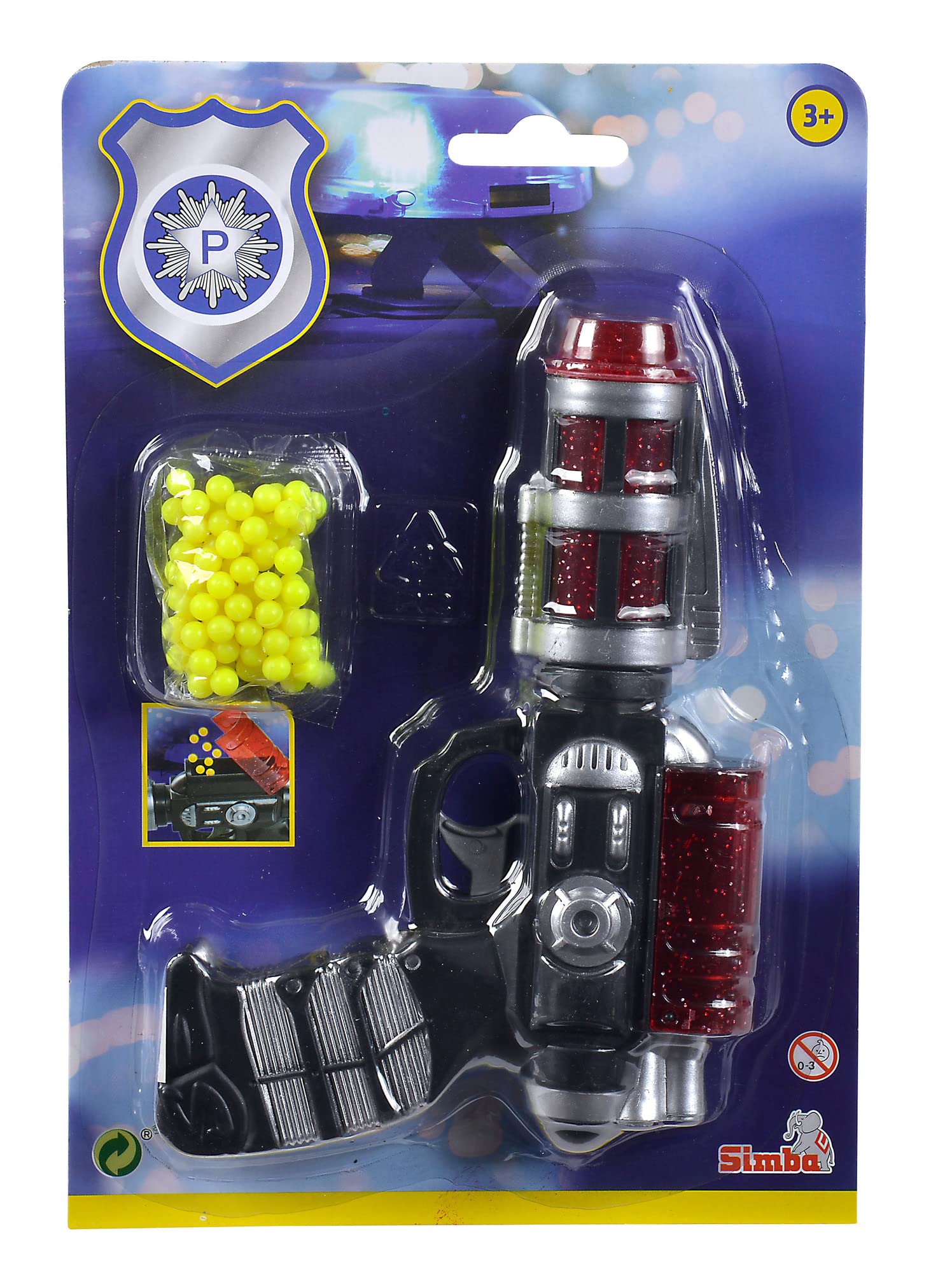 Space Gun with Ammunition, 3 Assorted, 100 Balls, 18 cm, Toy Weapon, from 3 Years