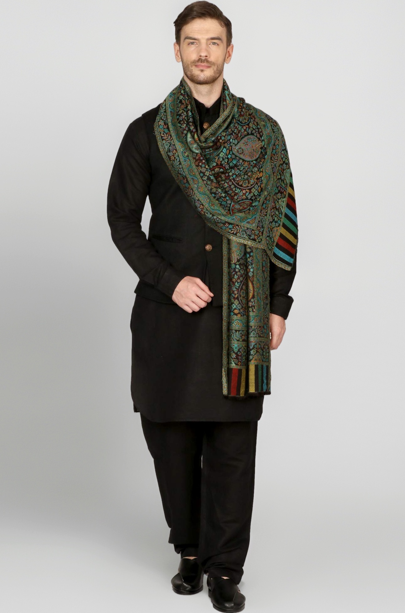 Pashtush Mens fine Soft Ethnic Stole