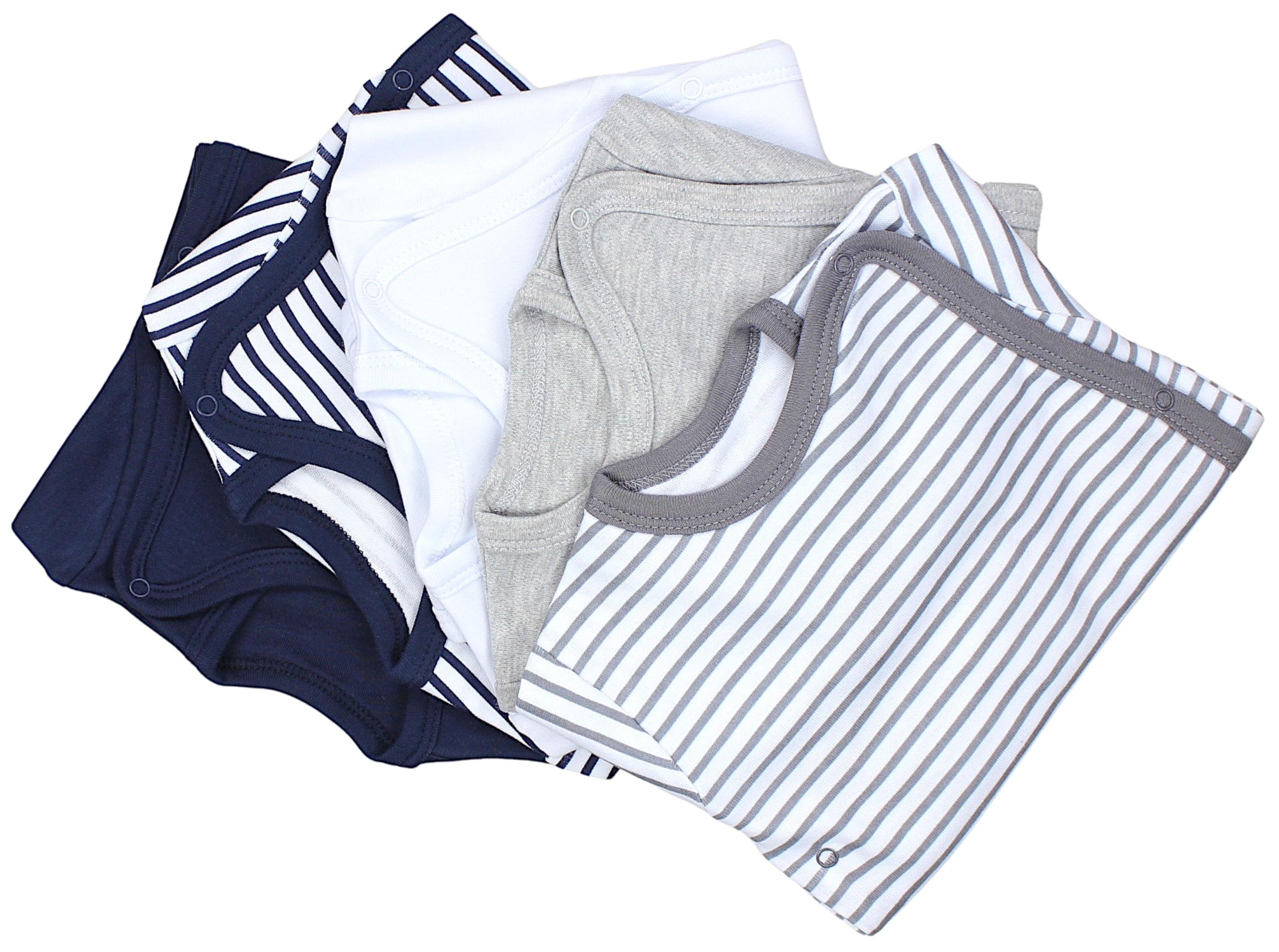 TupTam Body Bebé – Bodies Bebé Manga Larga Unisex con Cierre Lateral, Pack de 5 de Algodón