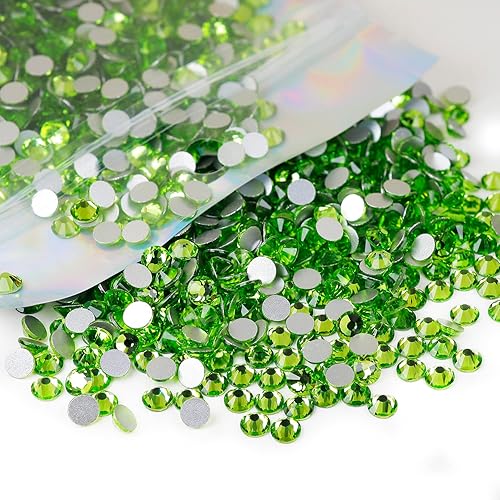 Vista 69 de Genie Crystal ss34 Red Glass Rhinestones 288 Pcs, 7.0 mm Big Light Siam Flatback Rhinestone, Diamond Cut Gems for Crafts, Face Mask, Makeup