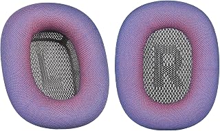 Damex mesh Fabric earpads for airpods max Ear Cushions,Compatible with airpods max Ear Pads(2024 Version),Noise Cancelling, Breathable,Magnetic mounting, not Falling Off (Gradient Purple)