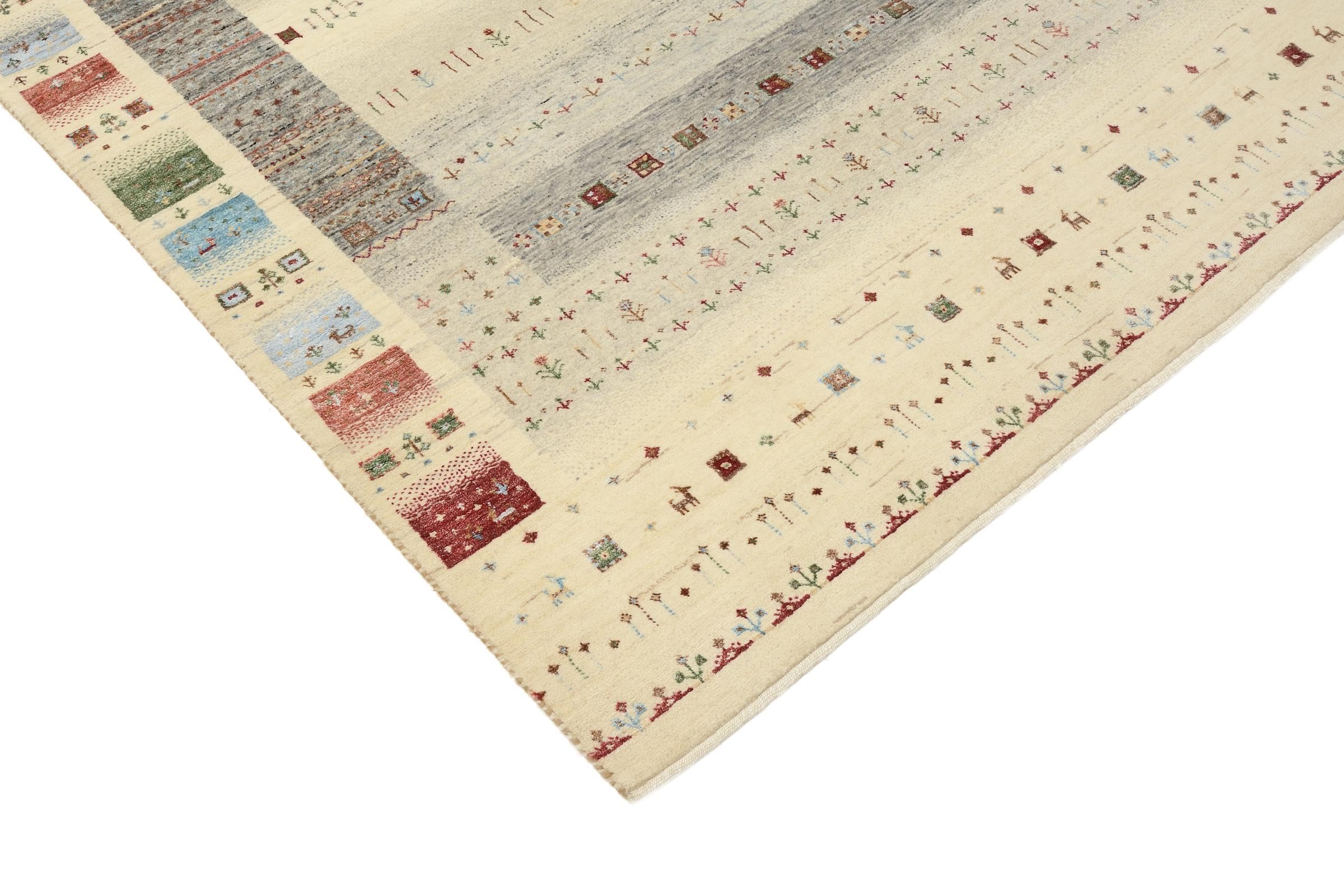 Gabbeh Loribaft Design 146x206 Ręcznie tkane Nowoczesny Dywan orientalny Dywan Indie