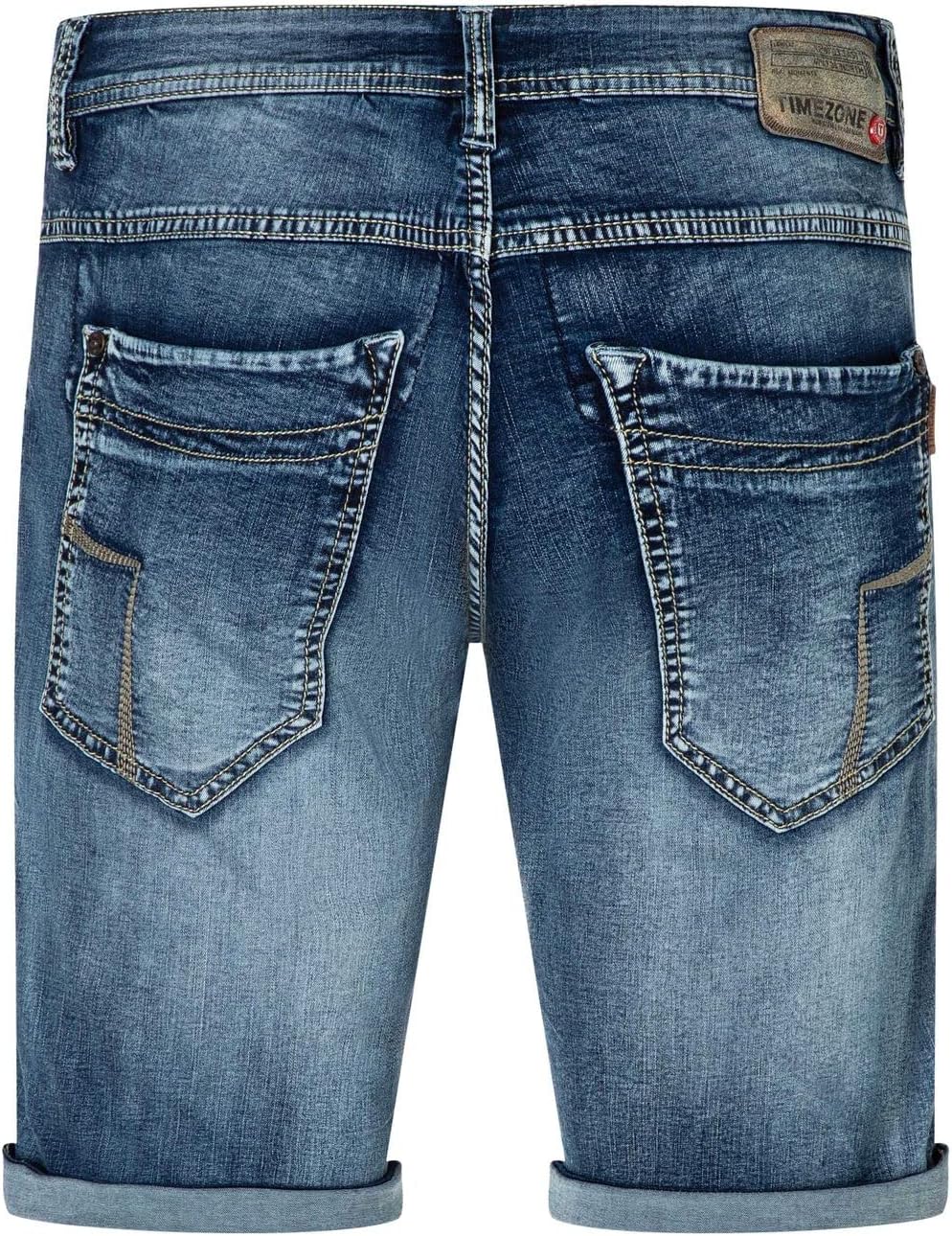 Timezone Heren Jeans Shorts Slim SCOTTYTZ - Slim Fit - Blauw - Dark Sea Wash, Dark Sea Wash 3007, 29W