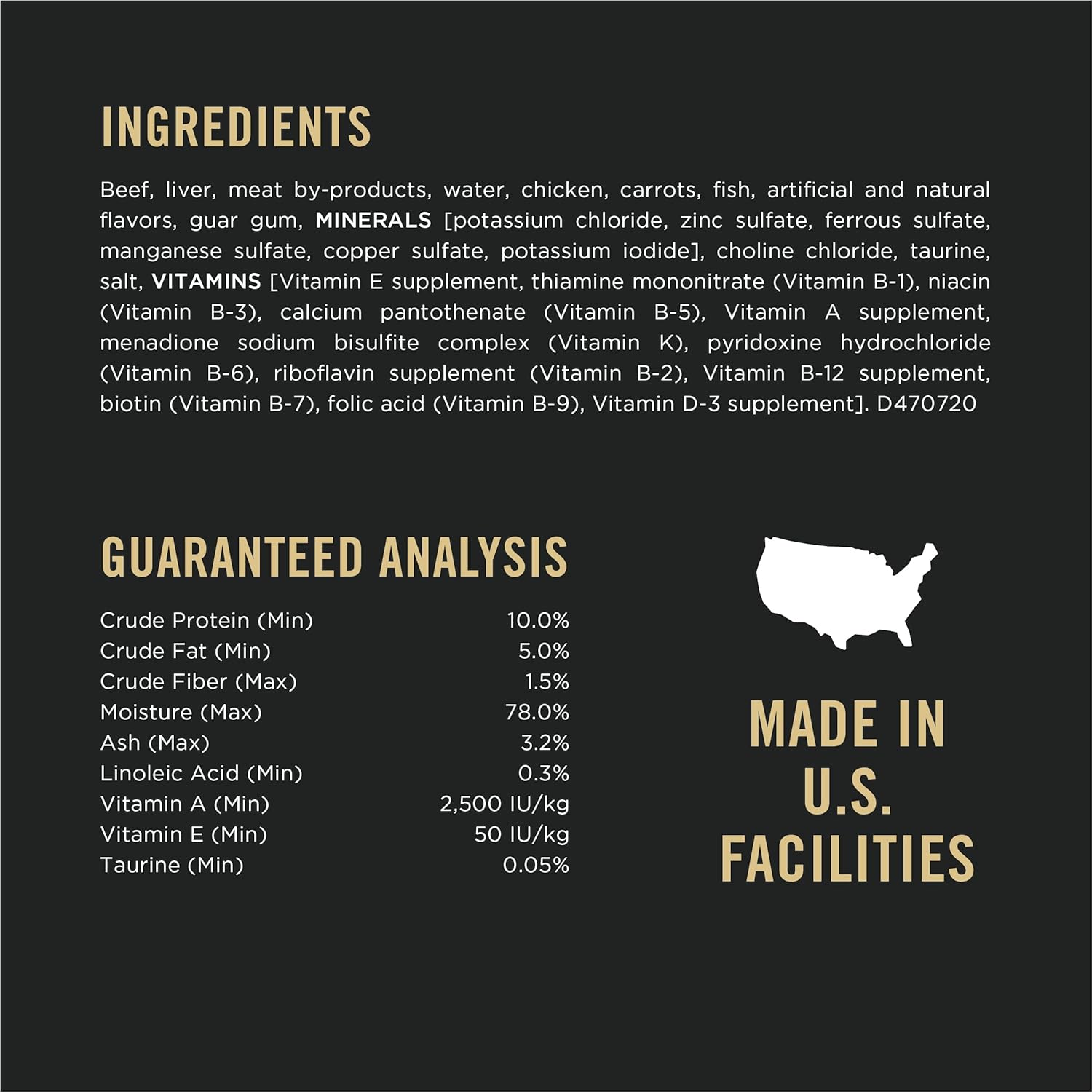 Purina Pro Plan Grain Free Wet Cat Food Pate, COMPLETE ESSENTIALS Beef & Carrots Entree Classic - (Pack of 24) 3 oz. Pull-Top Cans