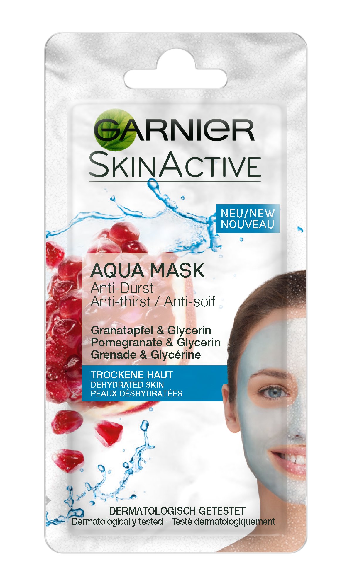 Skinactive Rescue Mask Anti-Sequedad Granada Y Glicerina for Adults for Daily Care with Carefully Selected Design