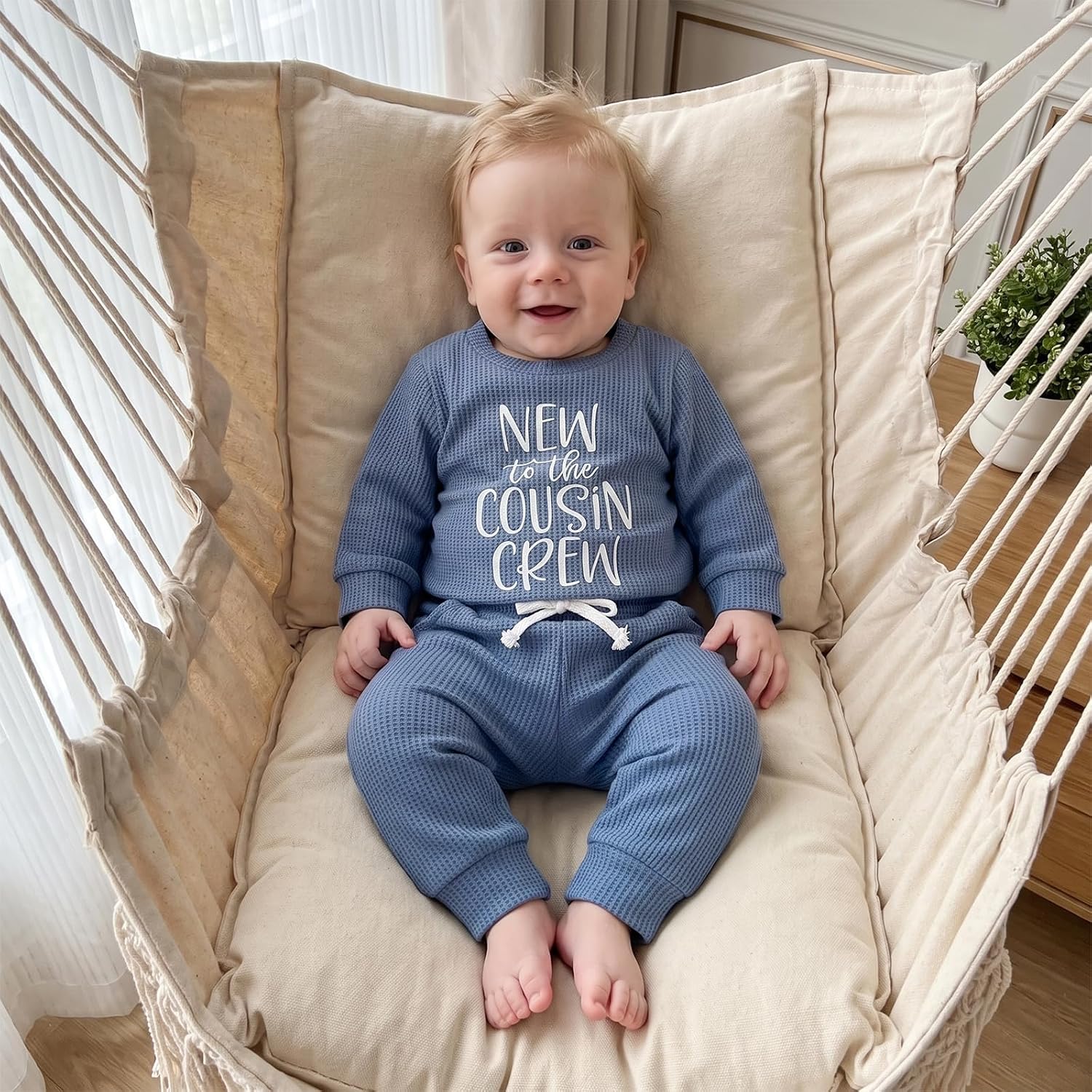 Sejardin Infant Baby Boy Fall Clothes Letter Embroidery Outfit Pants Set image 3