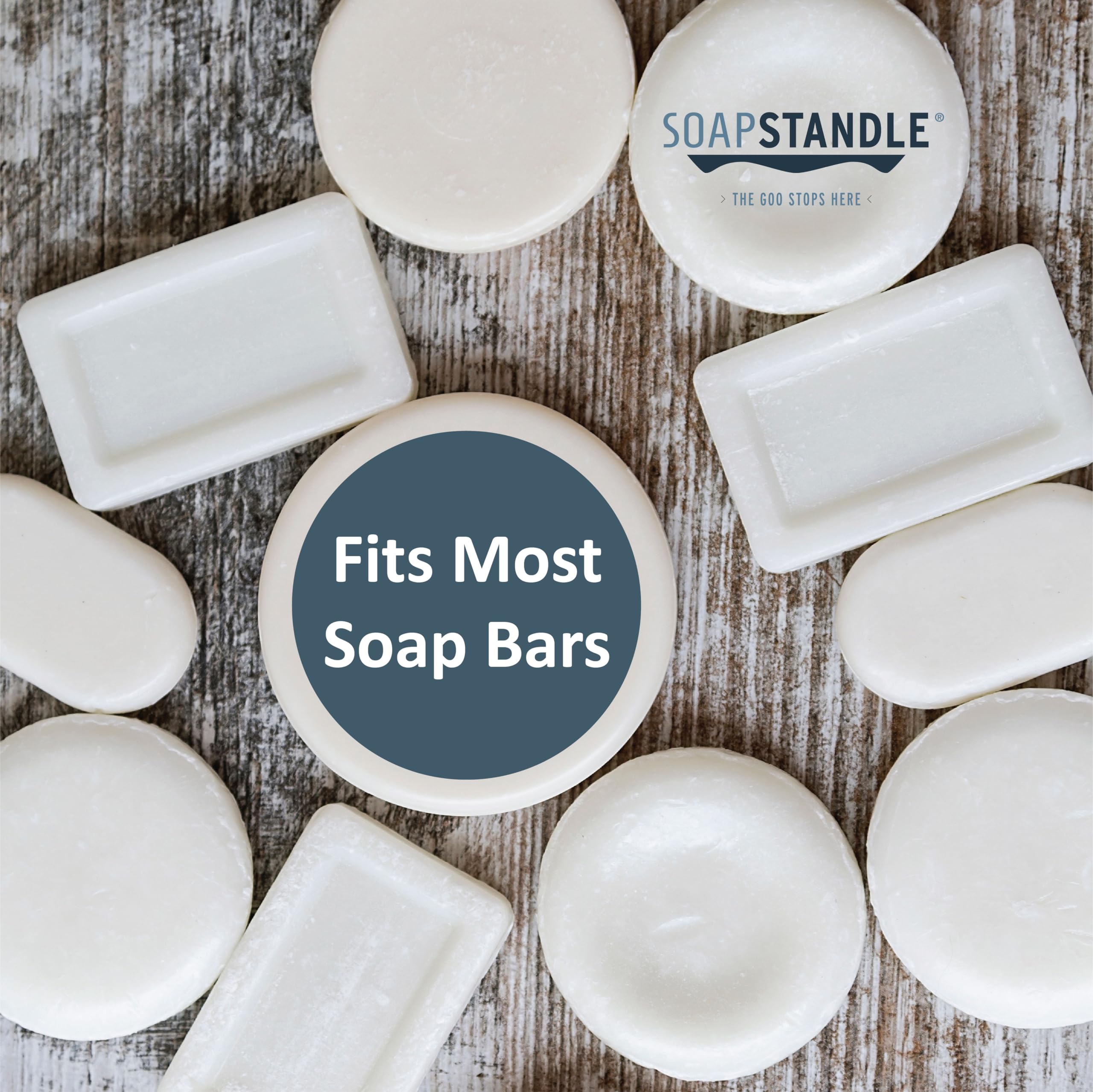 SoapStandle Seifenhalter aus Edelstahl, Seifenhalter für Bad und Dusche, kein Kleckern oder Durcheinander, 1 Stück