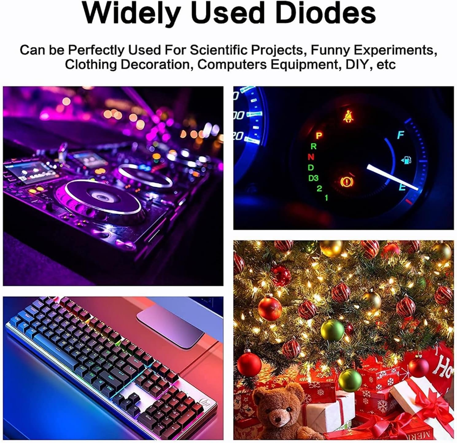 SaNzia 10 PCS 8mm LED Diode White Diffused Lighting Bulb Lamps Electronics Components Indicator Circuit Light Emitting Diodes (Color : Fog Yellow)