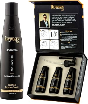 REVIVOGEN MD Scalp Therapy & Shampoo. Natural Hair Loss Solution for Fine & Thinning Hair.