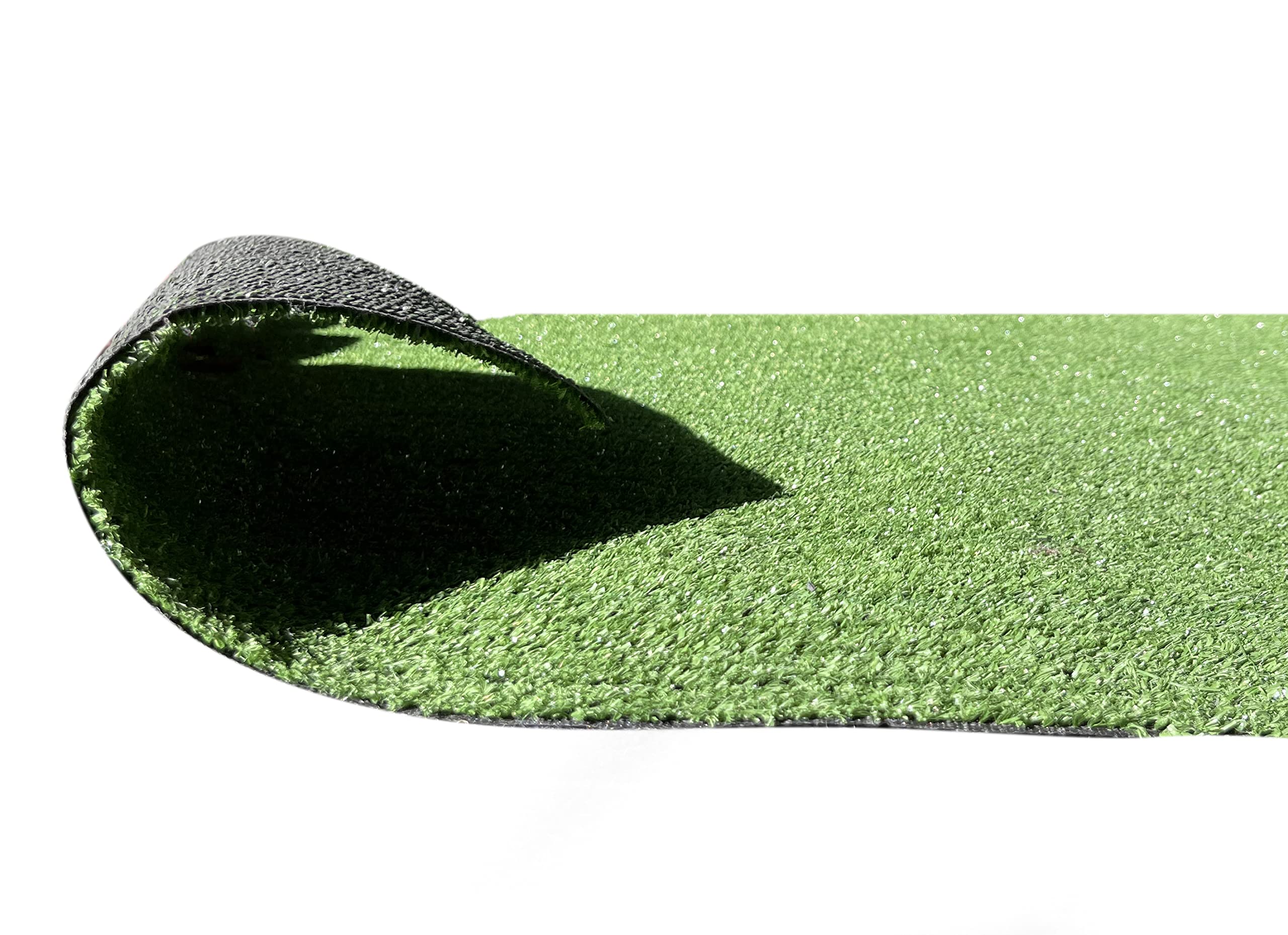 7mm Budget Artificial Grass Cheap Turf Hard Wearing Fake Lawn Garden Flooring for Sports, Children, Pets with drainage holes (8m Length x 4m Width)