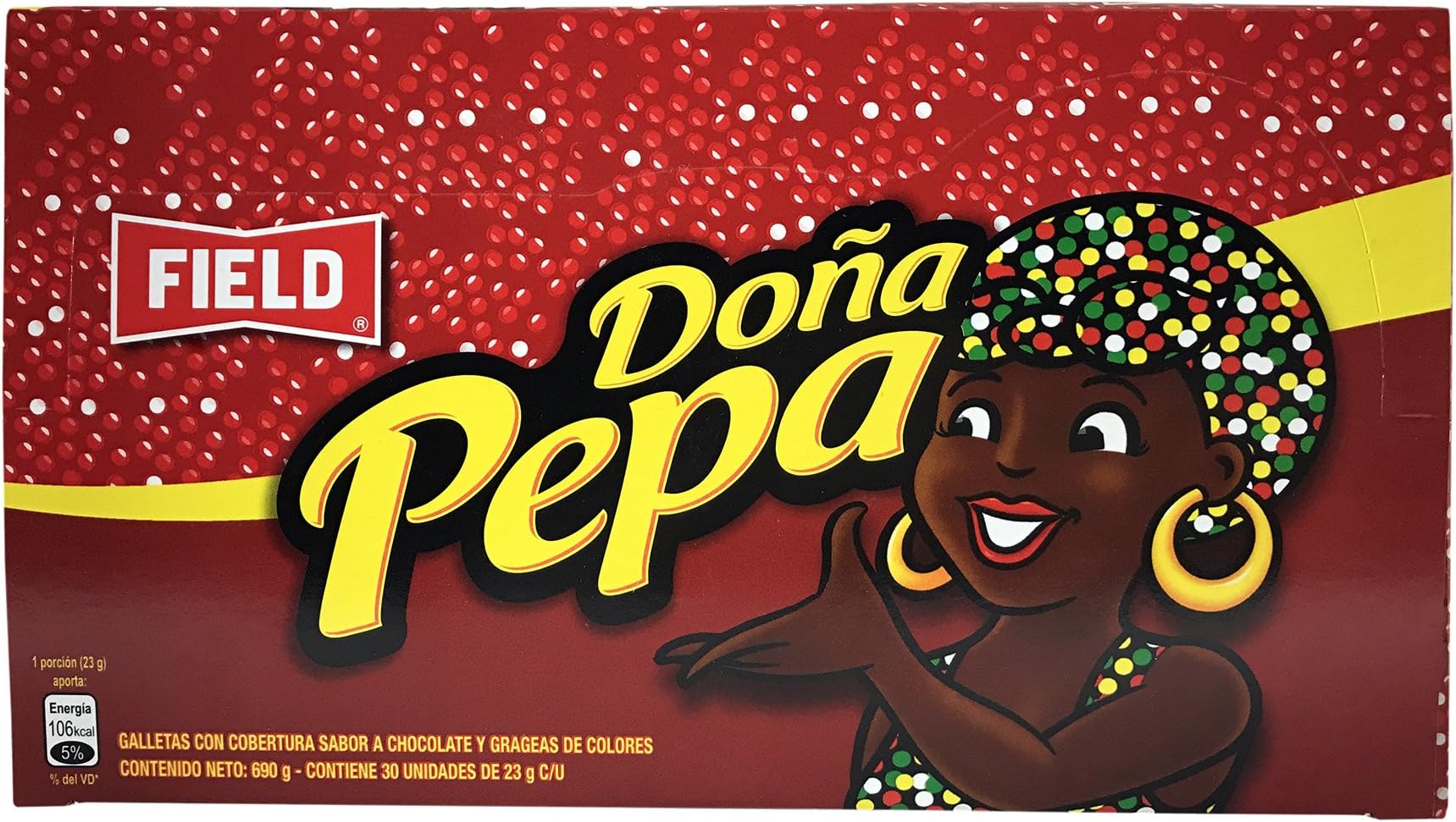 Field Galleta Con Chocolate Dona Pepa - Peruvian Cookies - 3O Pieces per Pack