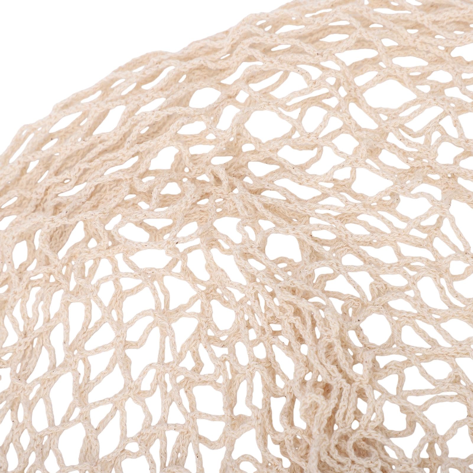 banapoy 12er-Pack Einkaufstüten aus Baumwollnetz, Wiederverwendbare Tragetaschen mit Großem Fassungsvermögen und 25 cm Langem Griff, für Obst, Gemüse, Einkaufen, Picknick