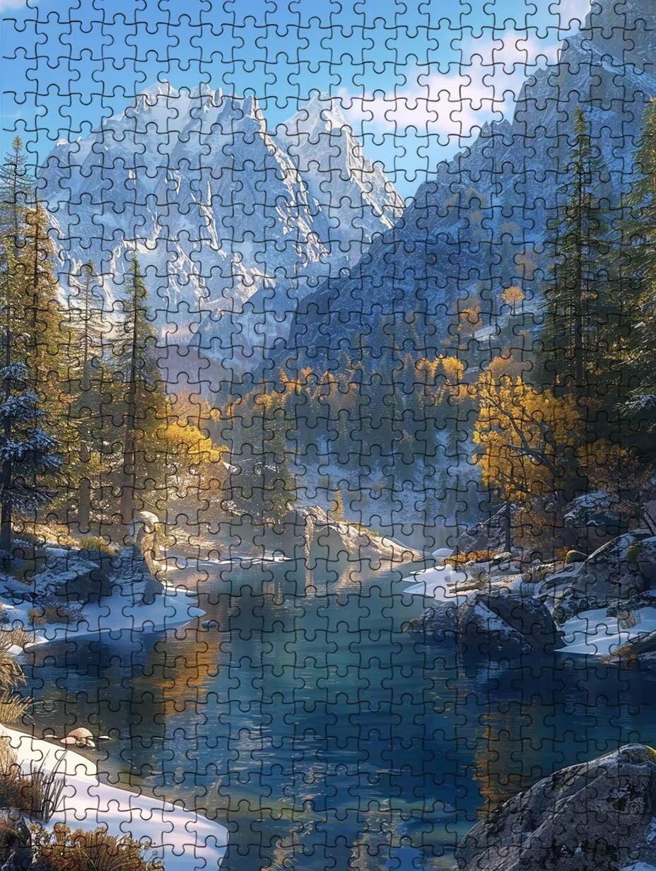 FNKL0-1198 puzzle z naturalną scenerią dla dorosłych, 1000 elementów, klasyczne puzzle edukacyjne, niemożliwe do złożenia ręcznie, trudne puzzle, zabawne zajęcia rodzinne FNKL0-1198