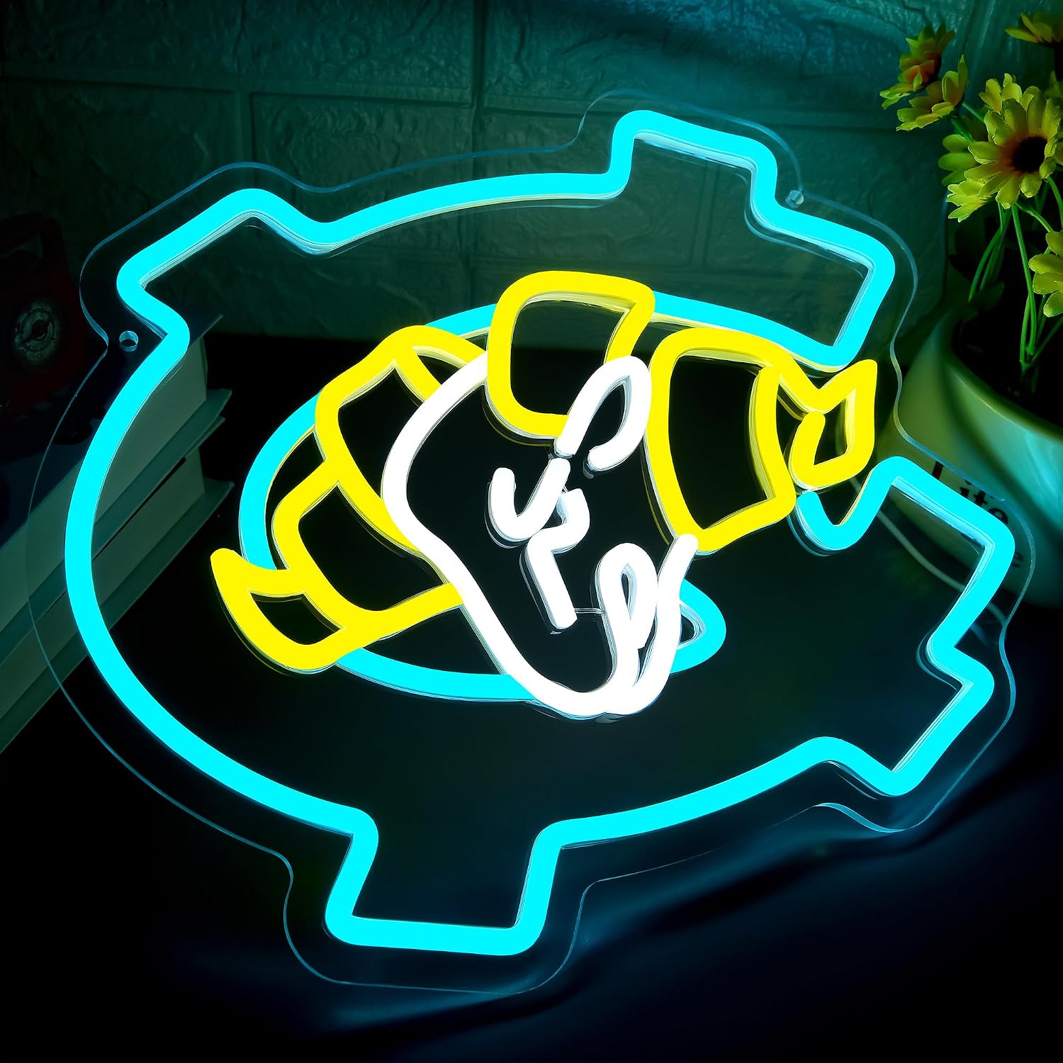 University Neon Sign for Wall Decor University Team Neon Light for Man Cave Dimmable College Football LED Sign for Dorm Bedroom Garage Bar Club Party Birthday Gifts Size13.7 * 11.8In(TWP049)