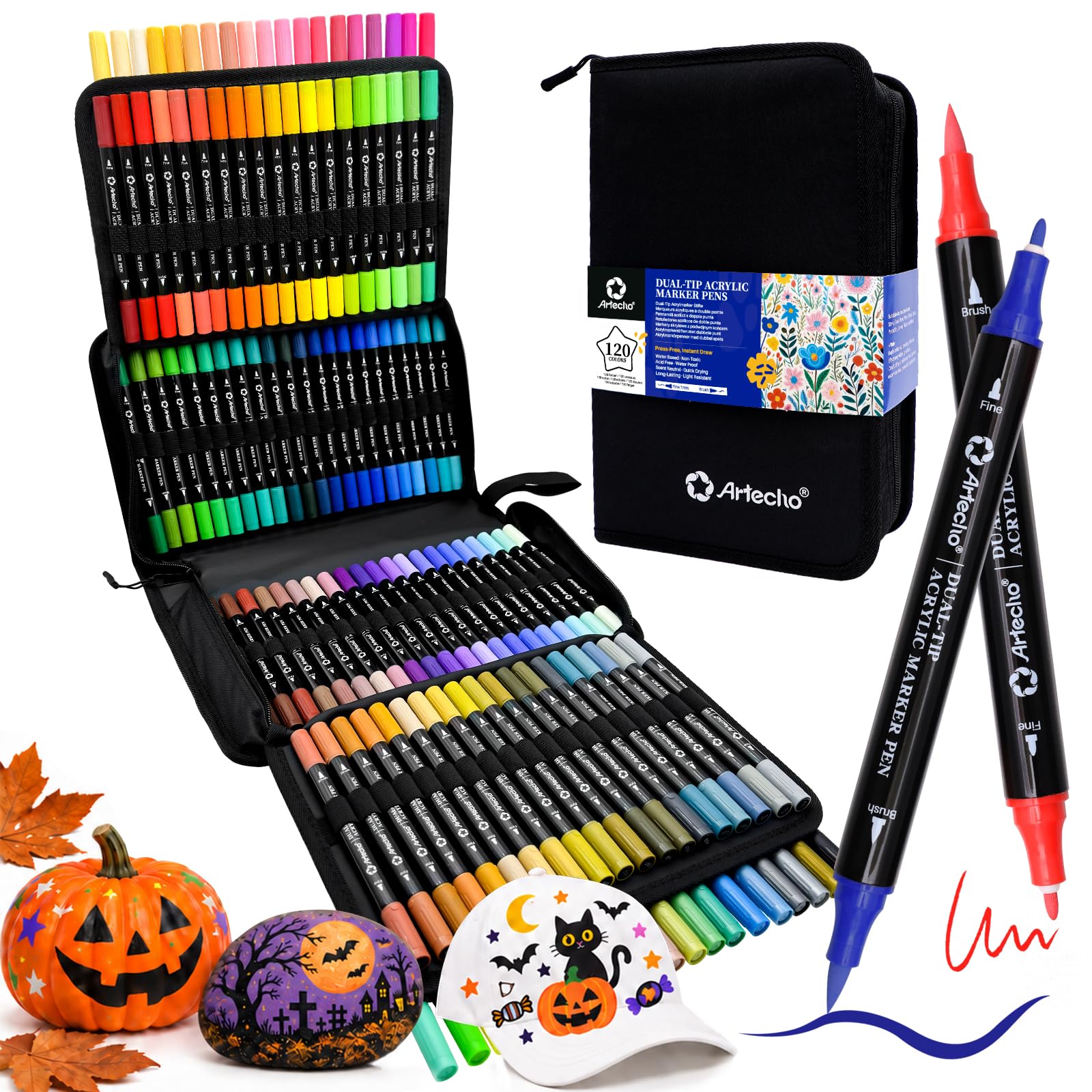 Artecho Acrylic Paint Markers - 72 Colors -13