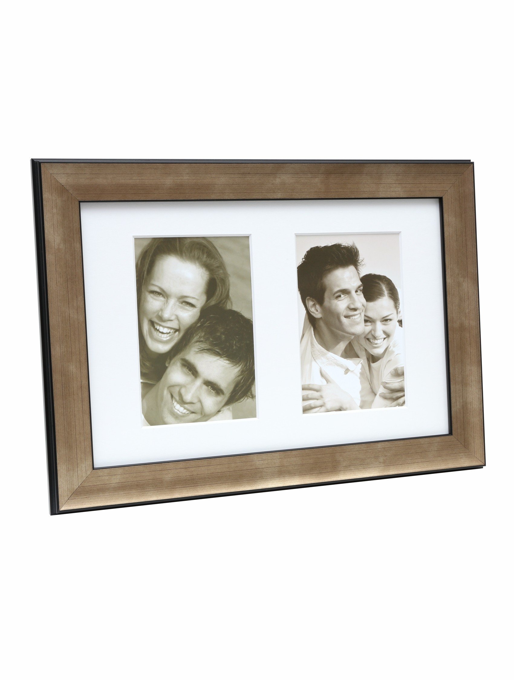 Cadres photo souvenir Deknudt résine bronze 2x 10x15 cm idée cadeau