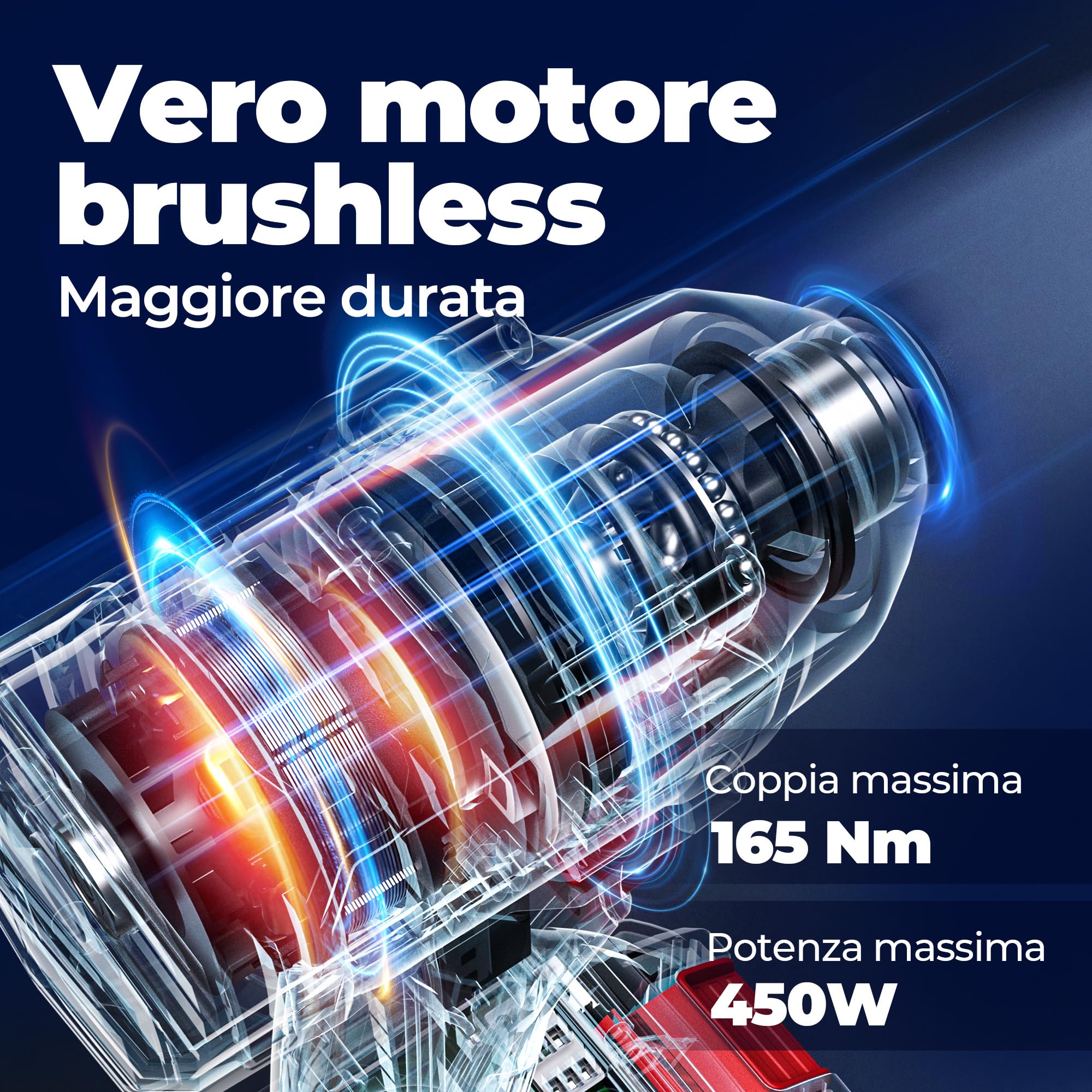 Dong Cheng Avvitatore a impulsi a batteria 20V 165Nm, 2 batterie | Per lavori di avvitamento pesanti, Avviamento graduale, Autoperforante, Hex 6,35mm, 3+1 velocità