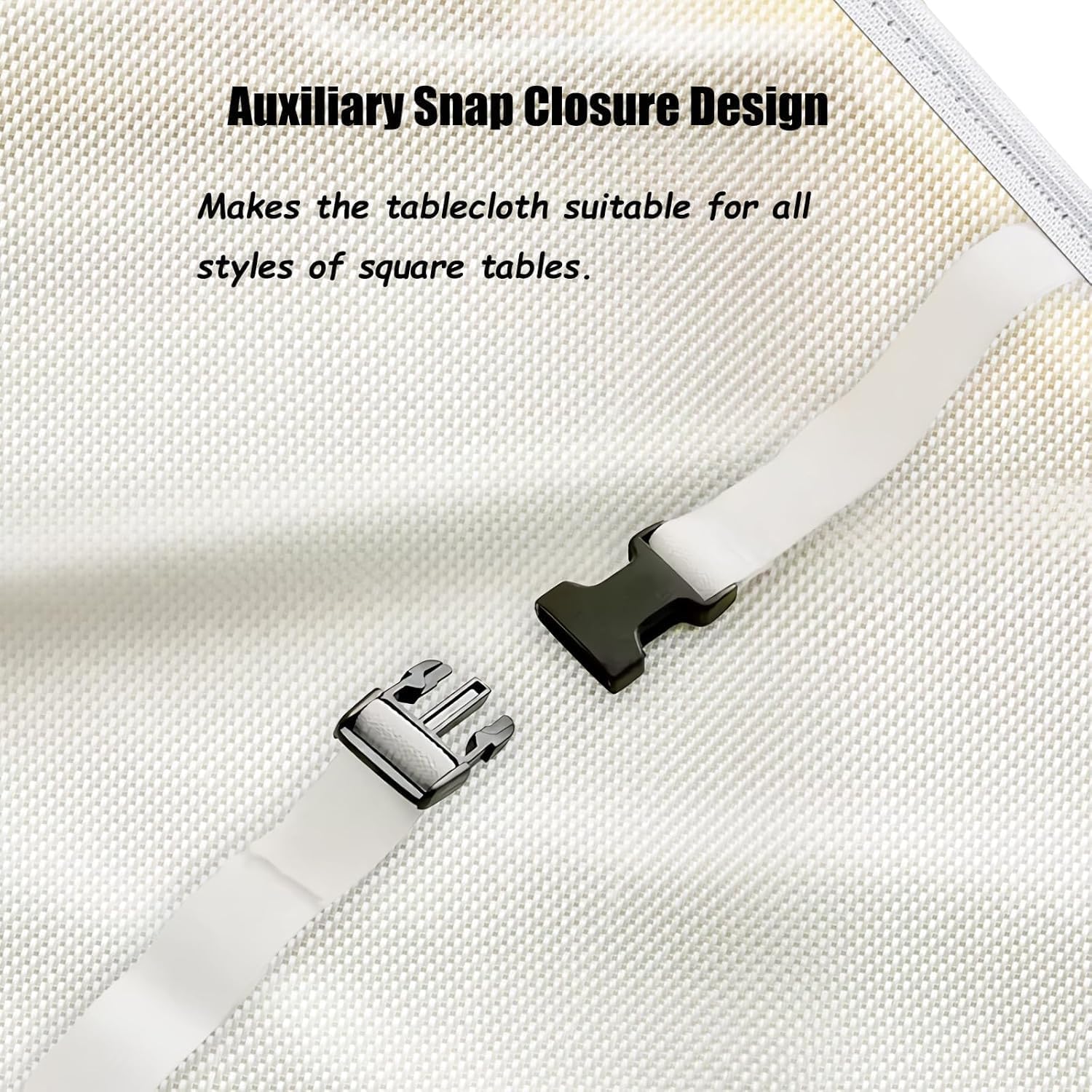 Fitted Polyester Tablecloths Square, Color Art Elastic Edge Home Decor Tablecloth, Dust & Wrinkle Proof Fabric Table Cover for Family Festival Party Use, Fit for 48" x 48" Square Table