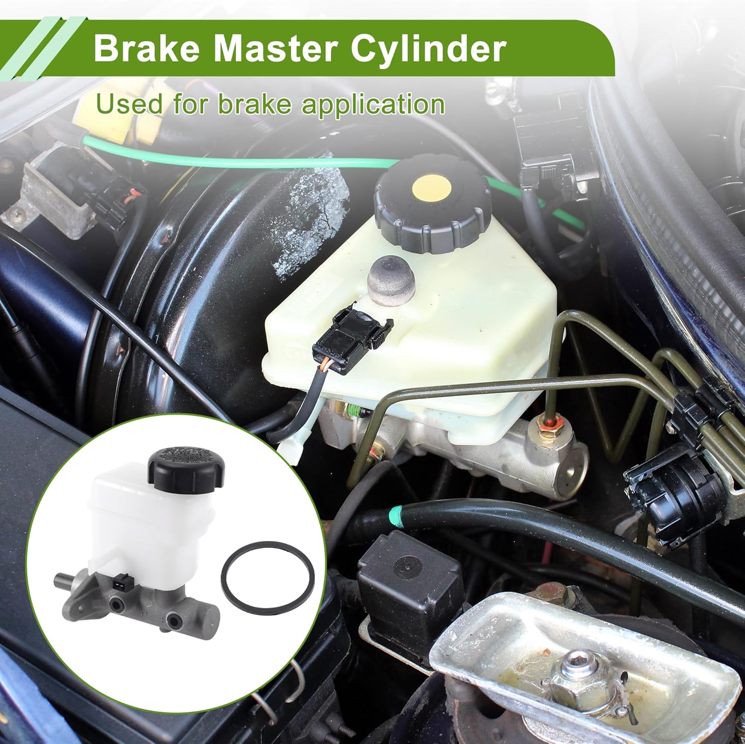 Brake Master Cylinder with Reservoir No.M630456/585103K300 for Hyundai Sonata 2006-2010 Hydraulic Master Cylinder Aluminum Alloy,Plastic 1 Pc