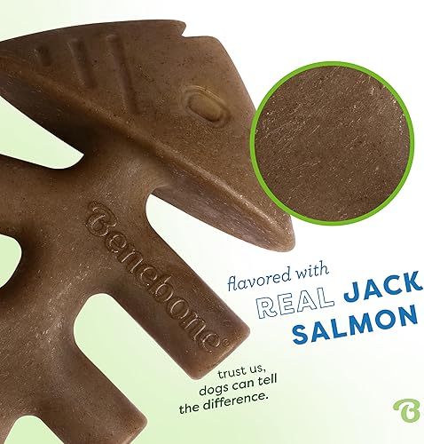 Miniatura 8 de Benebone Fishbone - Juguete masticable duradero para perros masticadores agresivos, peces reales, fabricado en Estados Unidos, pequeño