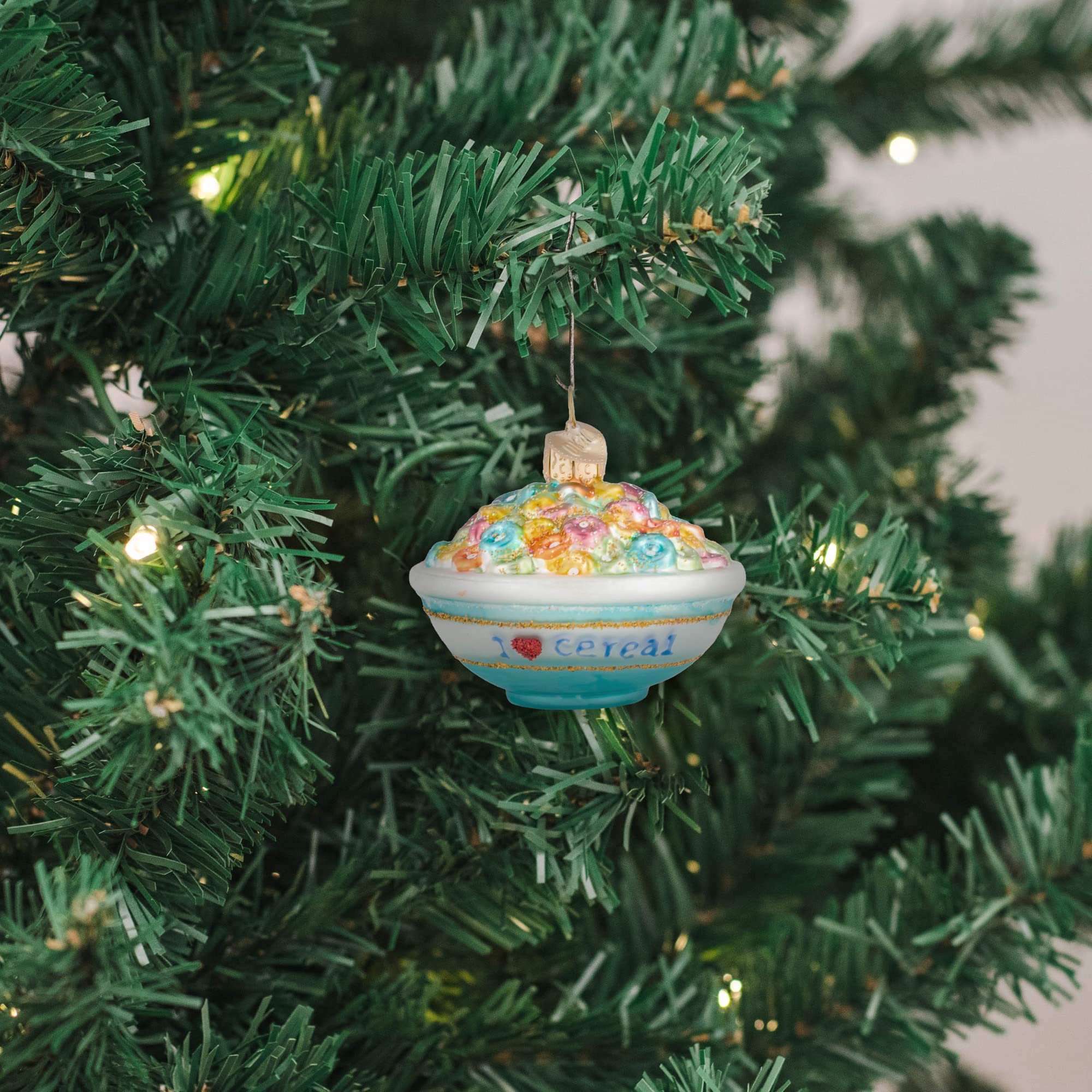 Old World Christmas Ornamente Schale Müsli Glas geblasene Ornamente für Weihnachtsbaum