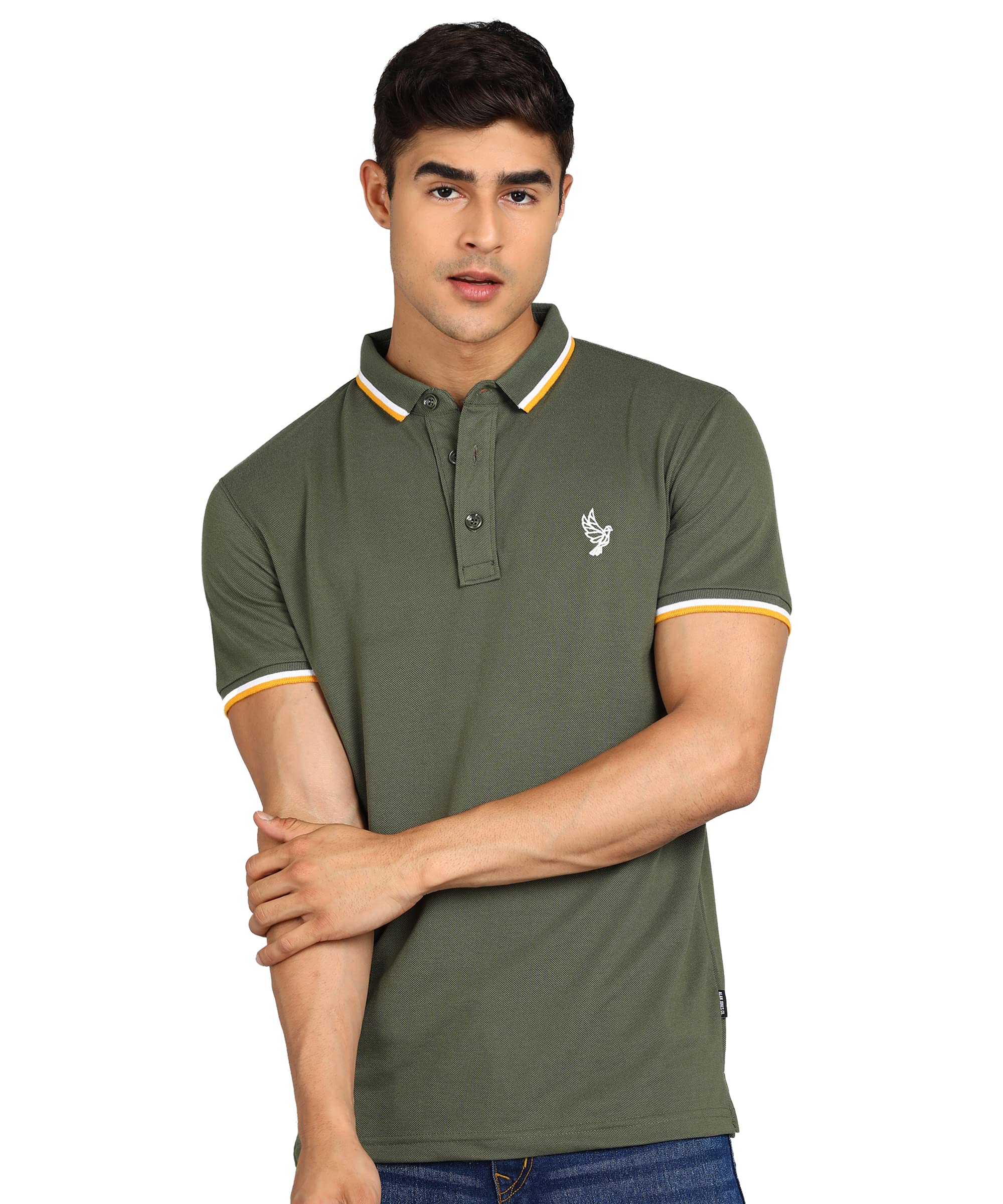 alan jones clothing Men's Solid Regular Fit Polo T-Shirt-picture-10