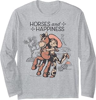 Disney Pixar Toy Story 5 Horses & Happiness Bullseye Jessie Long Sleeve T-Shirt