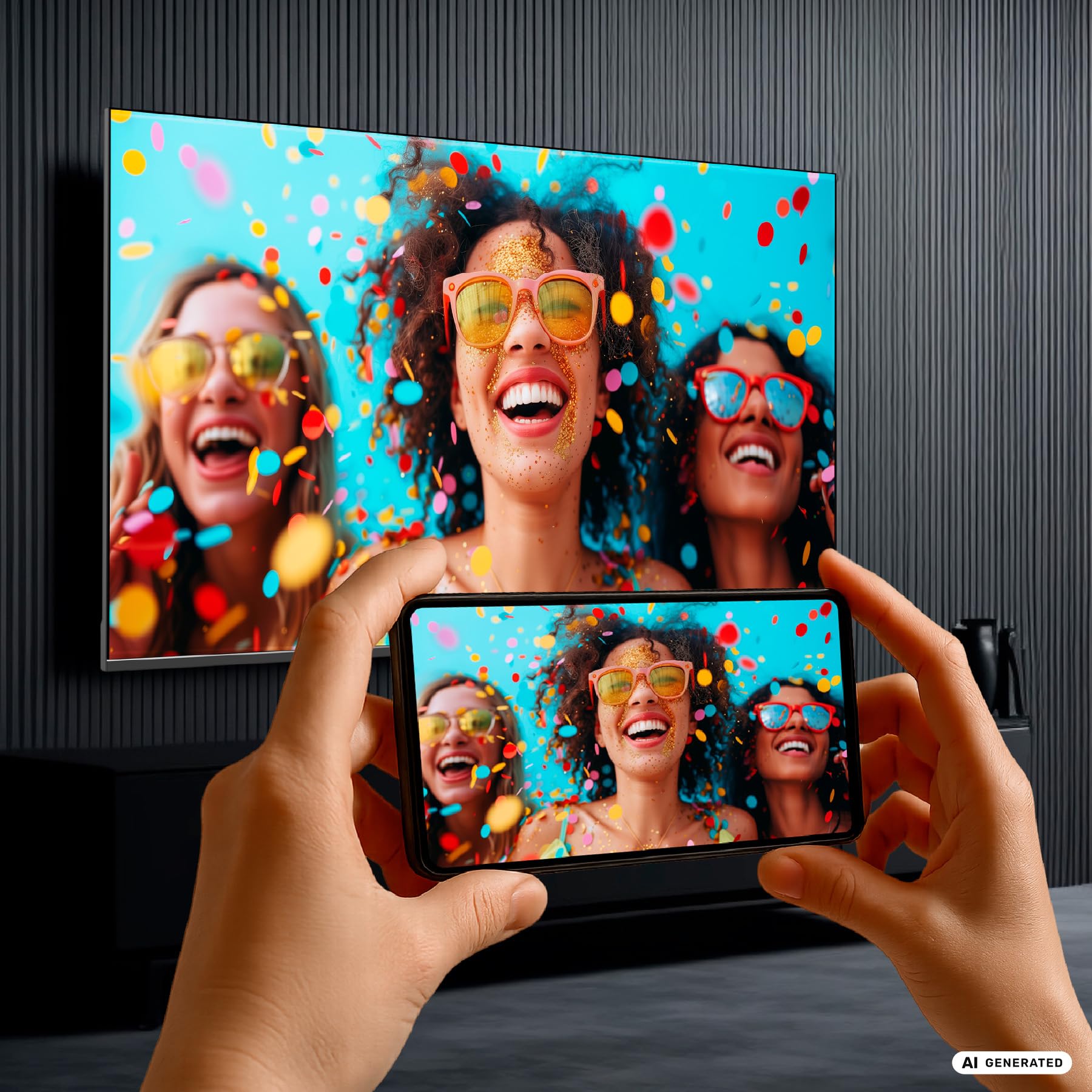 DYON Movie Smart 22 VX - 22 pulgadas Full HD Smart TV con sintonizador triple HD (DVB-C/-S2/-T2), App Store, Netflix, Prime Video, YouTube, DAZN, Disney+, waipu.tv, modo hotel