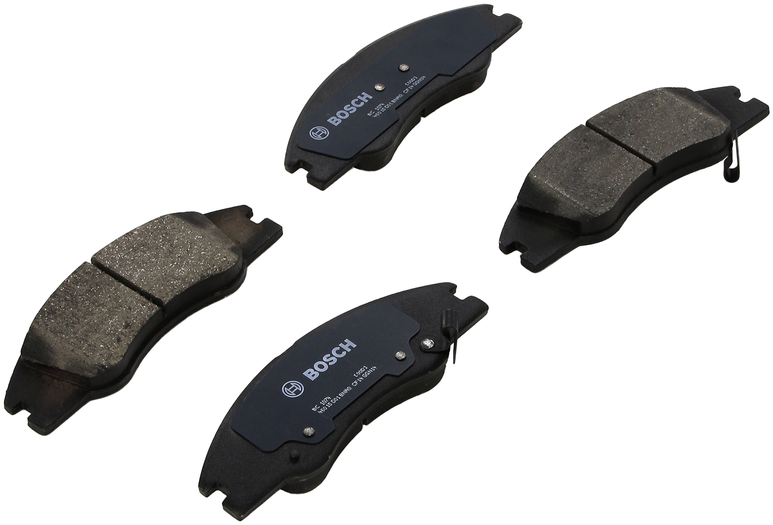 Bosch Automotive BP1078 QuietCast Premium Semi-Metallic Disc Brake Pad Set For: Subaru Forester, Legacy, Outback, B9 Tribeca, Tribeca, WRX, Front — view 200
