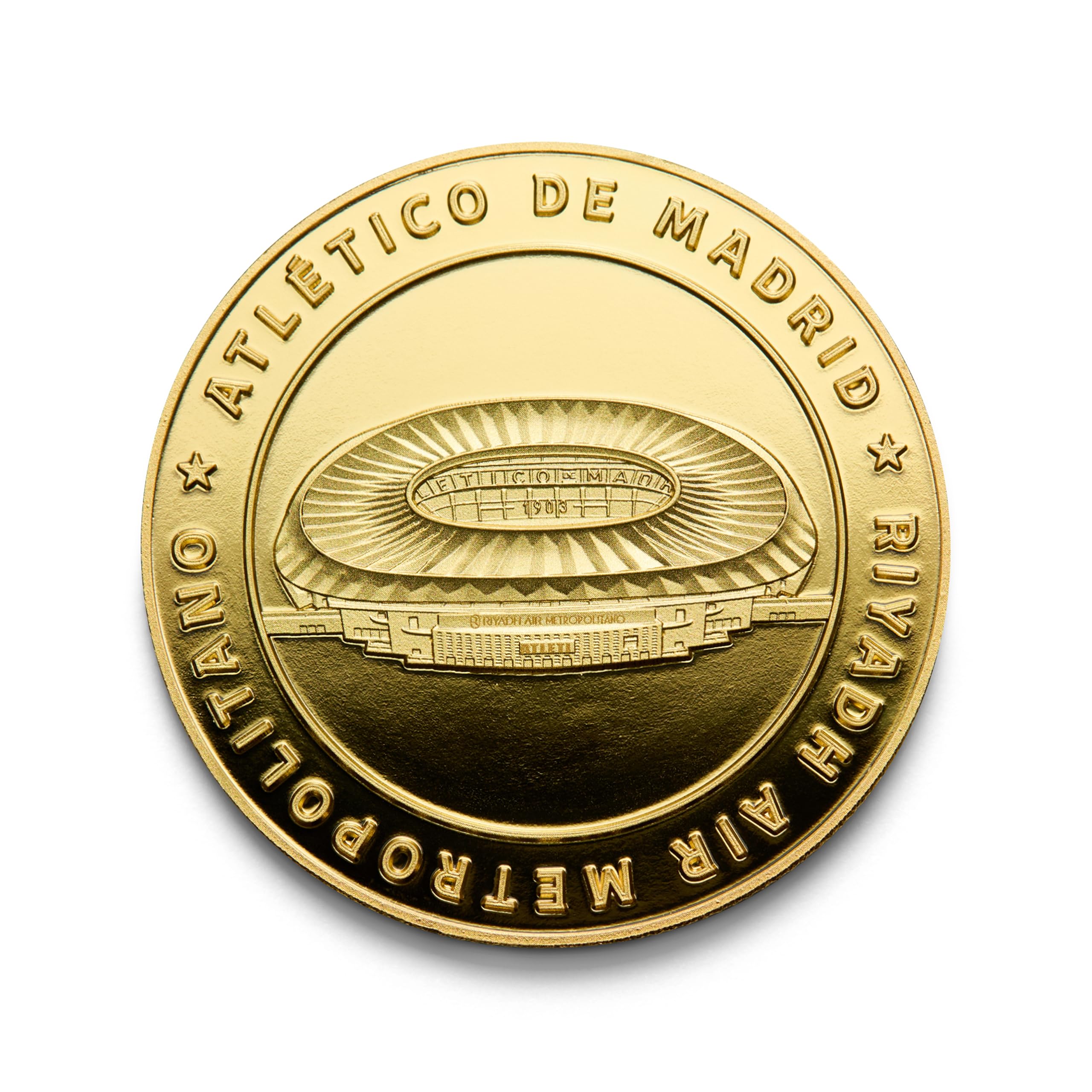 MOCIWORLD Atlético de Madrid, Special Edition, Weapons & Stadium, Riyadh Air Metropolitano, Collectible Toy, Gold, Officially Licensed - Image 2