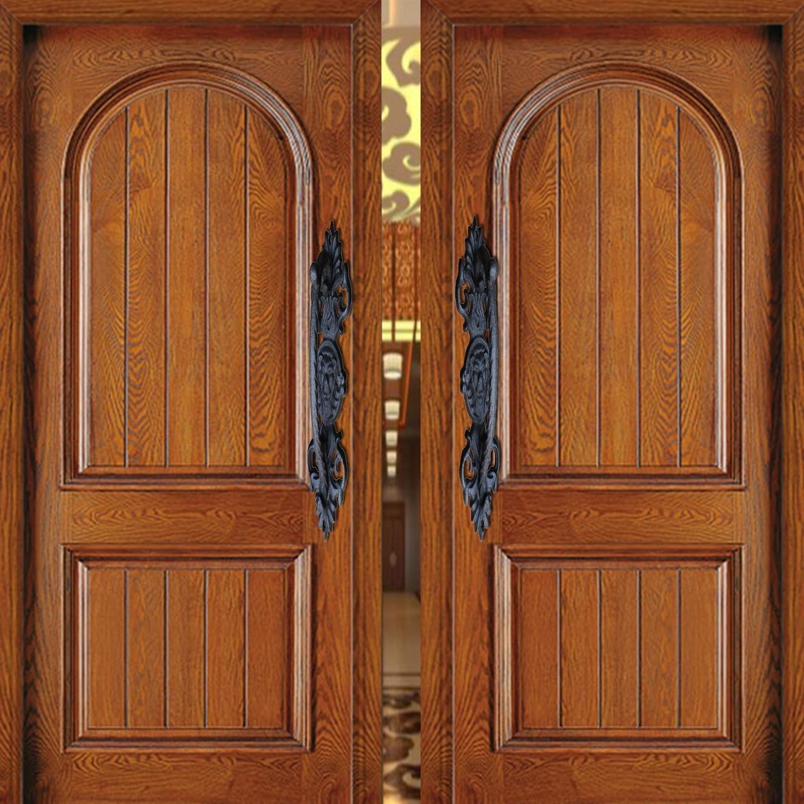 Poignée de porte fonte robuste pour ouvrir facilement les portails lourds