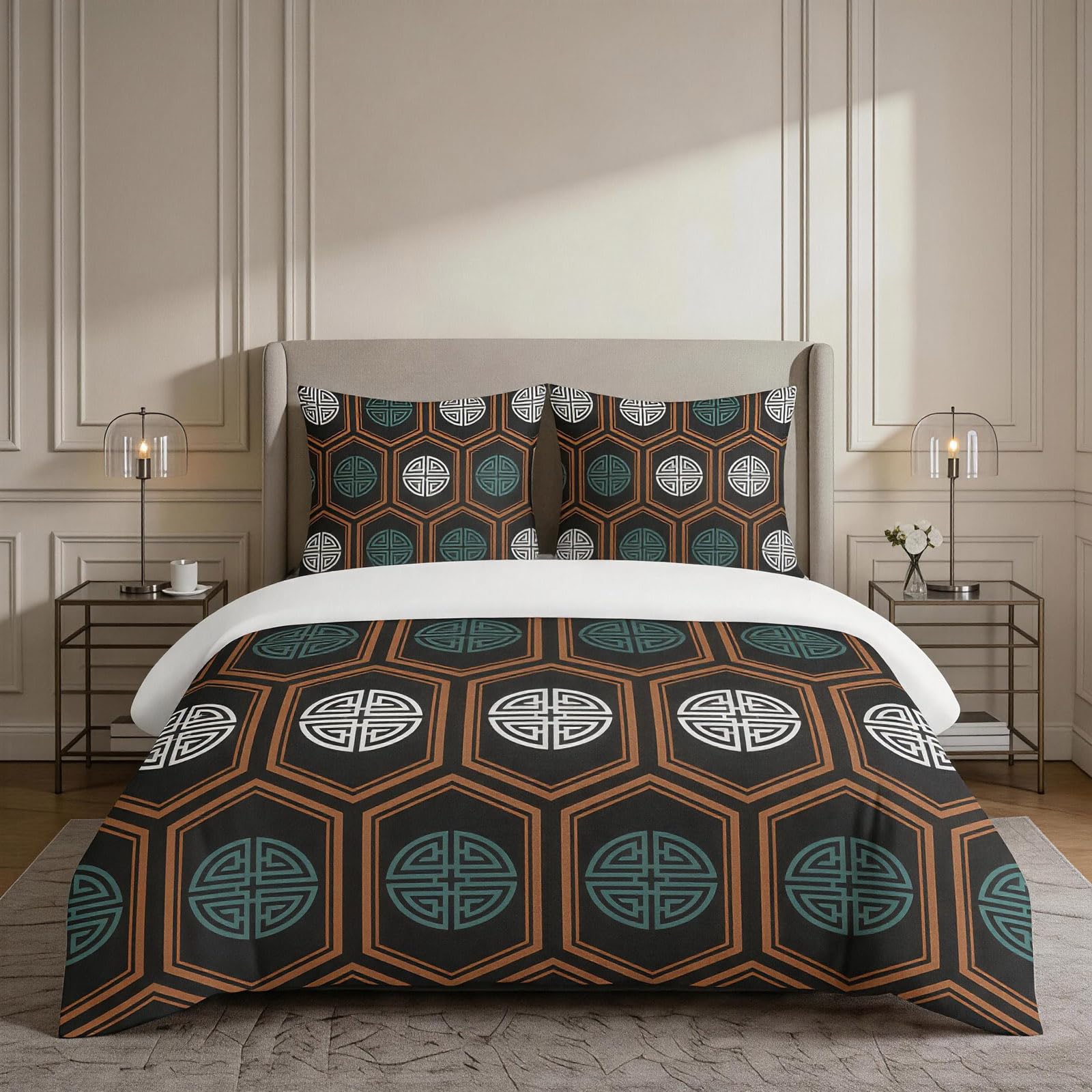 Parure de lit 120 x 150 en microfibre premium au tissage haute densité résistant