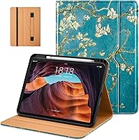 Vista 9 de DTTO Funda para iPad (A16) de 11ª generación de 11 pulgadas 2025, funda para iPad de 10.9 pulgadas 2022, funda de cuero prémium con soporte para Rojo