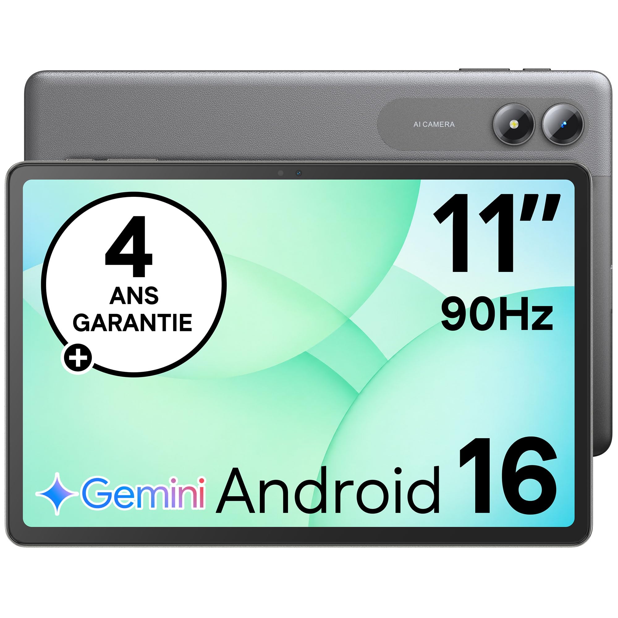 TABWEE Tablette 11 Pouces Android 16, 24 Go RAM, 128 Go ROM