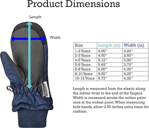 Miniatura 6 de N'Ice Caps Kids Waterproof Snow Mittens - Thinsulate Boys Girls Cold Weather