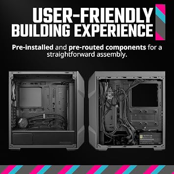 Cooler Master TD500 MAX ATX Mid-Tower Case, Custom Atmos 360 MAX AIO, GX II Gold 850W ATX 3.0 PSU, Mobius 120P ARGB PWM Fan, Type C, Two-Stage Power Connector, Pre-Routed Cable Management