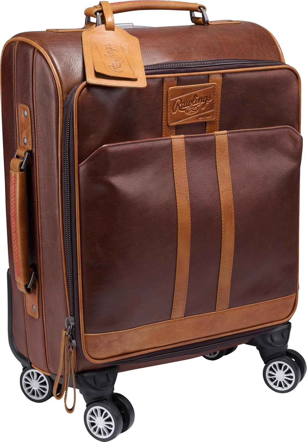 Rawlings Wheeled Luggage Leather Travel Bag Collection Carry-On Suitcase Duffle Options Telescoping Handle Multiple Styles Colors