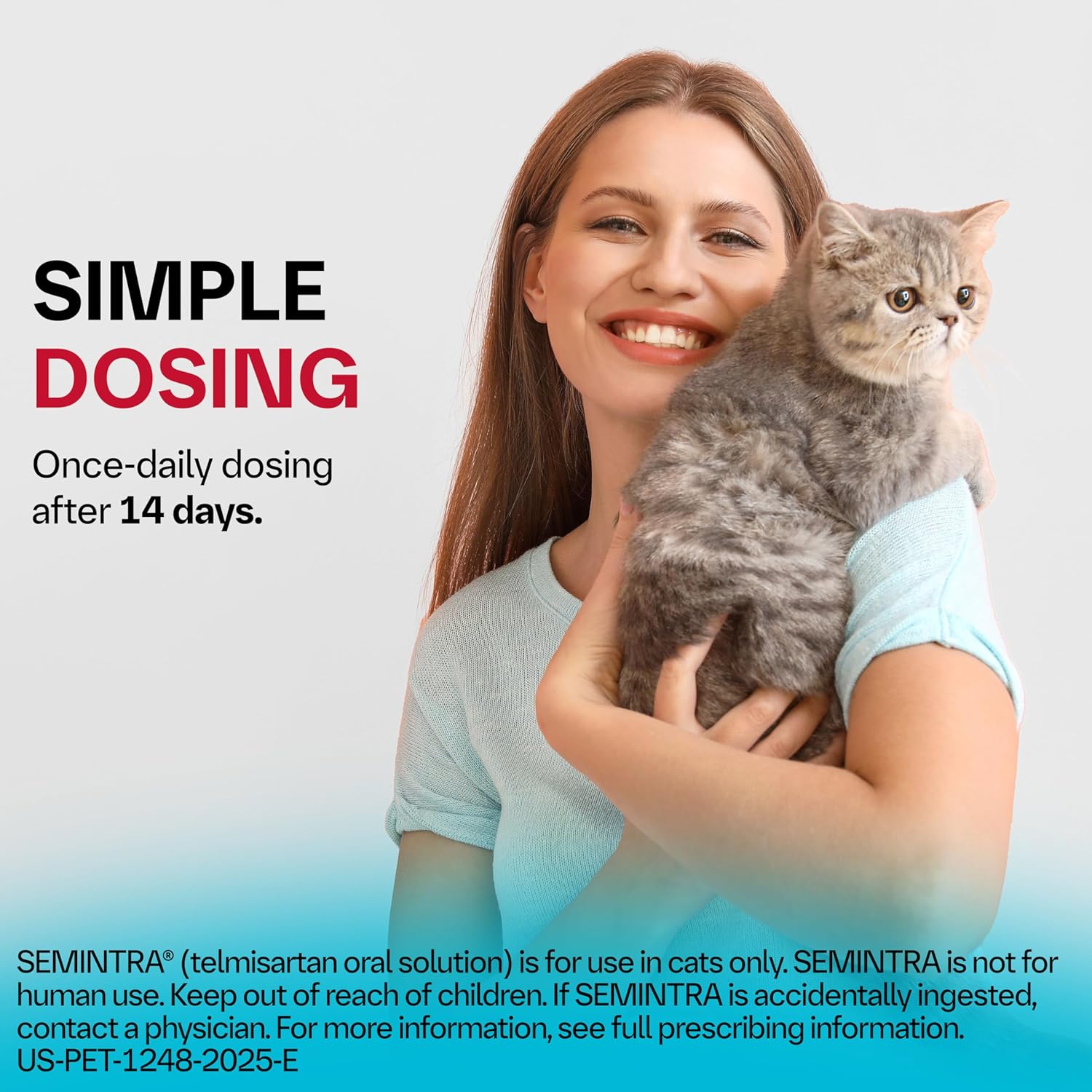 SEMINTRA® (telmisartan Oral Solution) 10 mg/mL, 35 mL for Hypertension in Cats