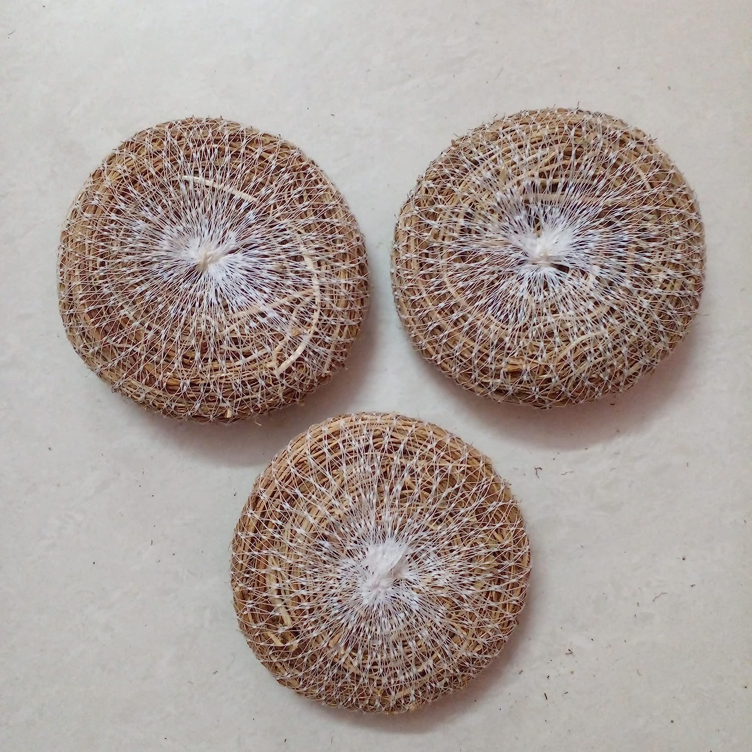 Spicado Traders VETIVER (Khus) Premium Natural Bio-Degradable Bath Scrub Loofah | Exfoliating Body Scrub (Pack of 3)-image-30