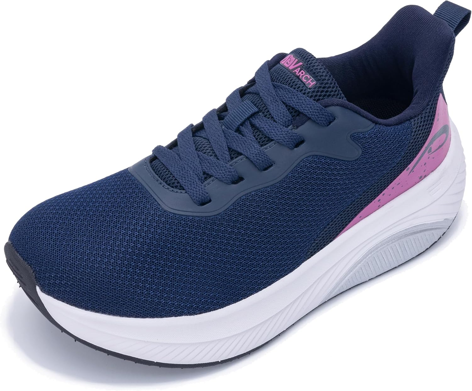 Wide Toe Box Shoes Women Arch Support Walking Shoes for Plantar Fasciitis Wide Width Orthotic Tennis Sneakers