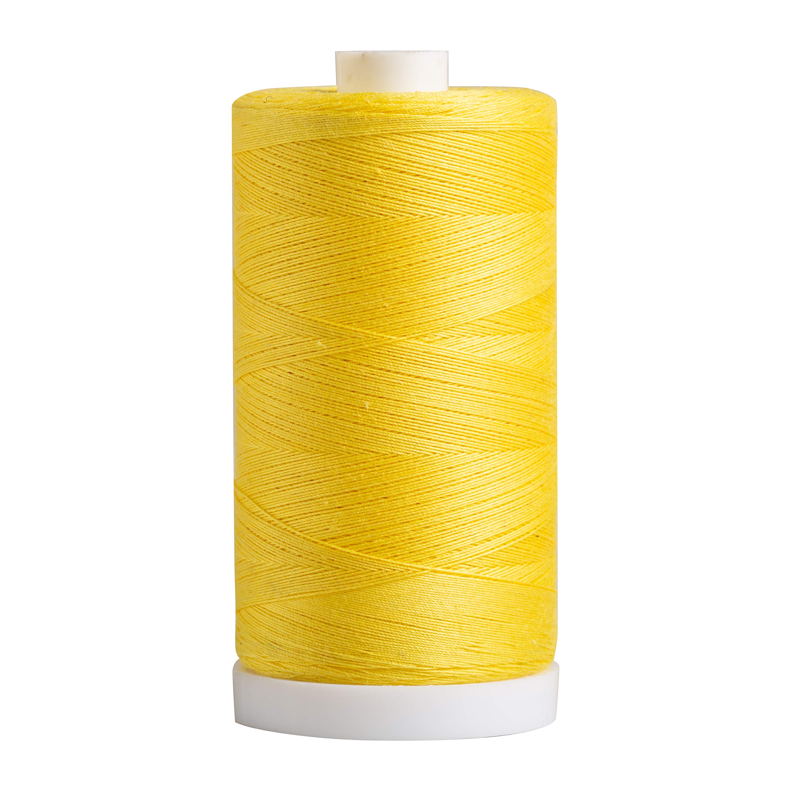Connecting Threads 100% Cotton Thread - 1200 Yard Spool (Lemon)