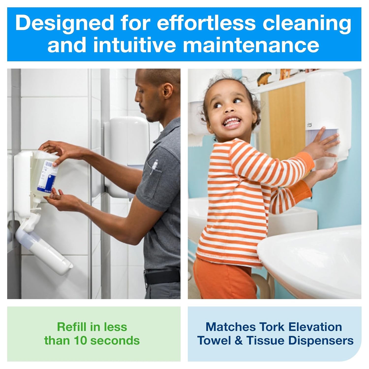 Tork Extra Mild Foam Soap S4, No Fragrance Added, all natural hand soap, organic, eco friendly, 6 x 1L, 401211