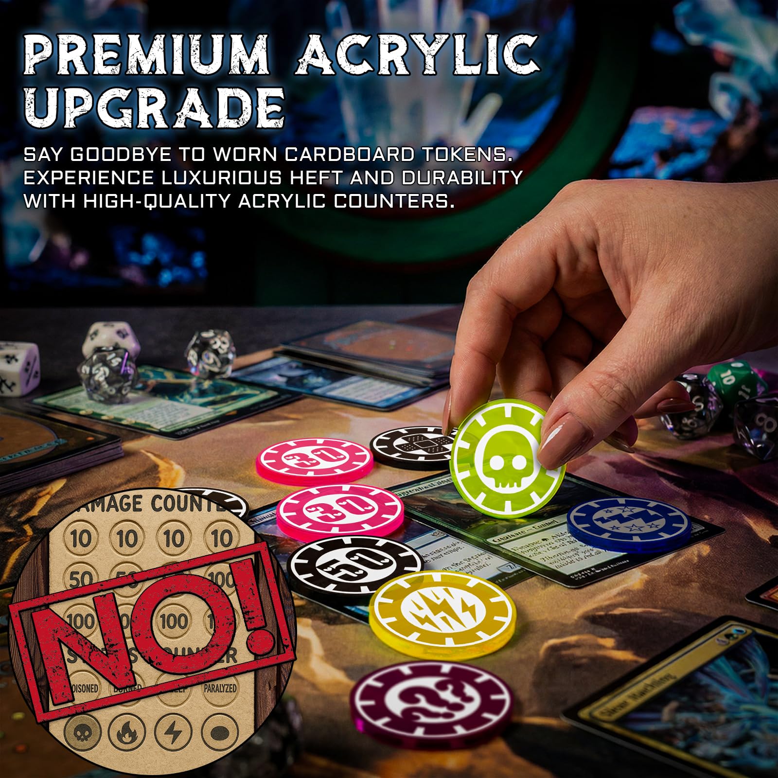 Amazon.co.jp: CZYY ダメージ&ステータスカウンターセット、TCG用