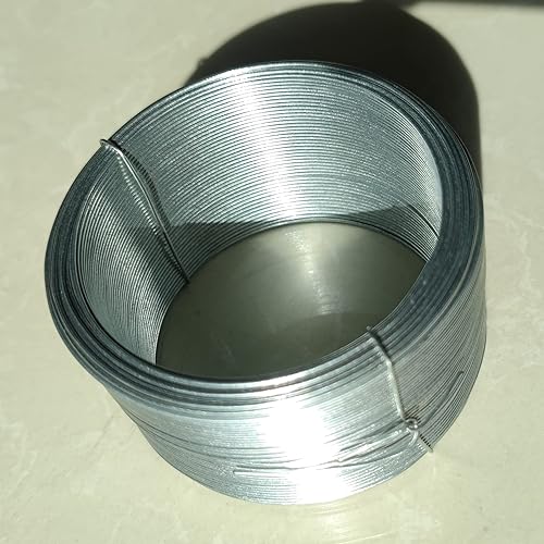 Miniatura 2 de Alambre galvanizado de 19 AWG (0.035 in), alambre de acero multiusos de 200 pies, ideal para manualidades, proyectos de bricolaje, fijación, vallas