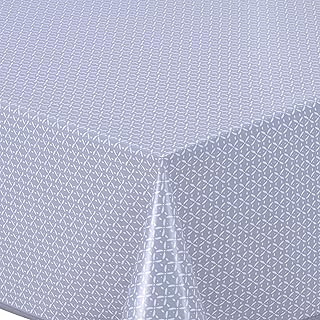 Home Direct Nappe Toile cirée PVC Rectangulaire 140 x 240 cm Gris Clair