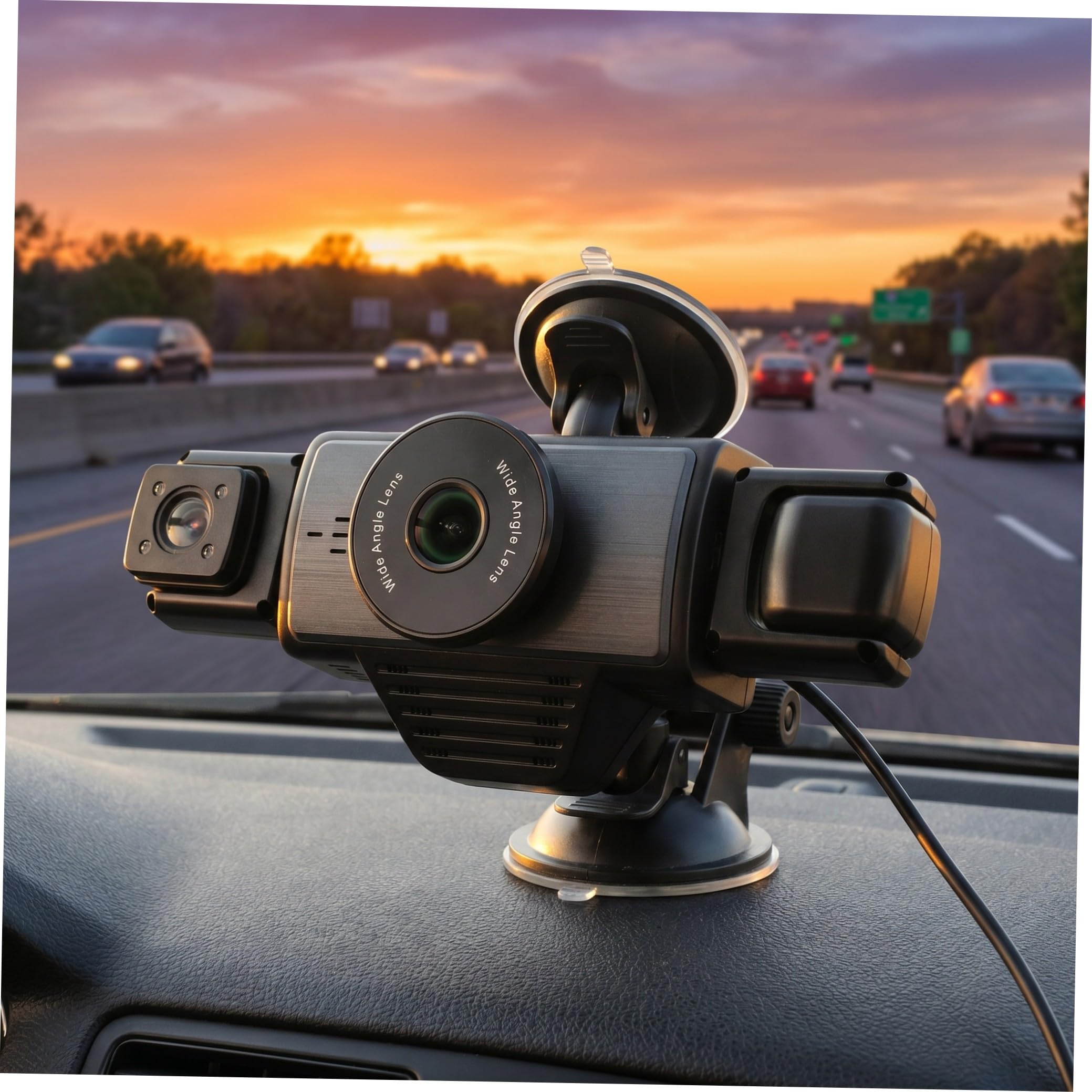 Videoregistratore per Auto a Cinque Vie con Wifi e Visione Notturna