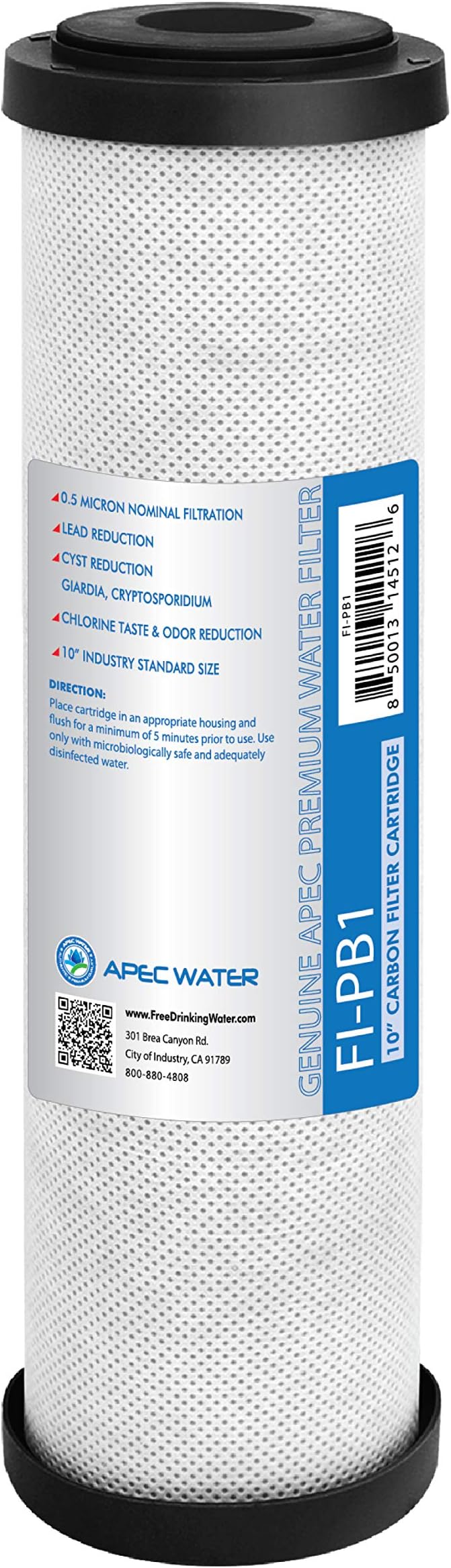 APEC WATERSystems FI-PB1 CT-1000 Countertop Drinking Water System Replacement Filter, White